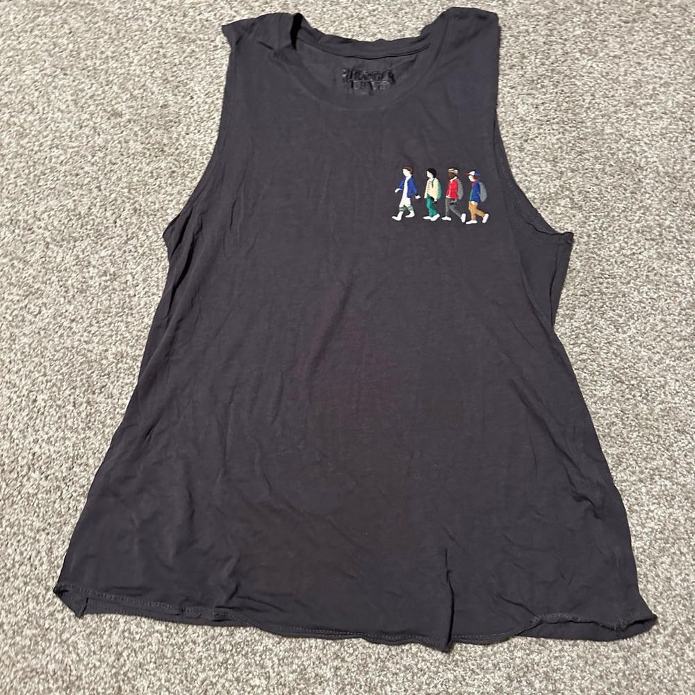 Stranger Things Sleeveless Graphic Muscle Tee/Tank